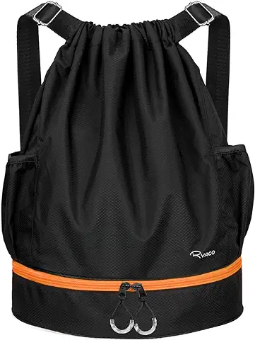 Ryaco Mochila de Cuerda Unisex, Saco de Gimnasia para Deporte Gimnasio Yoga Nadar  