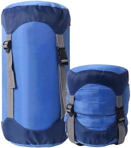 Sacos de Compresión para saco de Dormir, Bolsa de Compresión Ligera y Compacta para Acampar al aire Libre, Senderismo, Mochilero, Bolsa de Dormir de Almacenamiento  