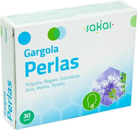 Sakai –Gargola Perlas – Alivia las Molestias de la Garganta –Protege tus Cuerdas Vocales- Bienestar de la boca y la Faringe – Con Própolis, Regaliz, Equinácea, Anís Estrellado, Menta, y Tomillo.  