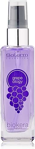 SALERM - Aceite Pepita de Uva - Salerm Grapeology Biokera Natura - 60 ml - Reparador de Puntas - Sérum Hidratante para Pelo Seco y Dañado - Antioxidante - para Cabellos Blancos o Decolorados  