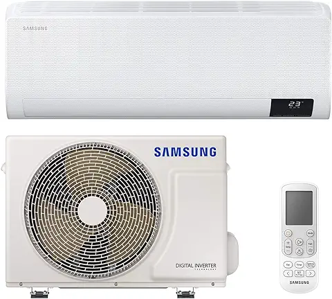 Samsung Clima WindFree Comfort Next Climatizador Monosplit, 9000 BTU, SmartThings e Inteligencia Artificial, WiFi, GAS R32, AR09TXFCAWKNEU+AR09TXFCAWKXEU, [Clase de Eficiencia Energética A++/A+]  