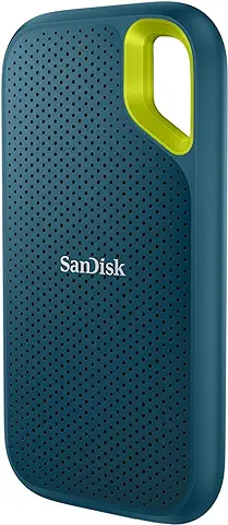 SanDisk 2TB Extreme SSD Portátil, USB-C, Memoria de Estado Sólido NVMe Externa, Hasta 1050 MB/s, Clasificación IP65 de Resistencia al agua y al Polvo - Monterey  