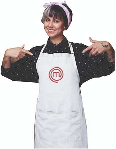 SAQUITOMAGICO Delantal Oficial Masterchef para Adultos y Niños Bordado.-Producto con Licencia Oficial.-Novedad Marzo 2021  