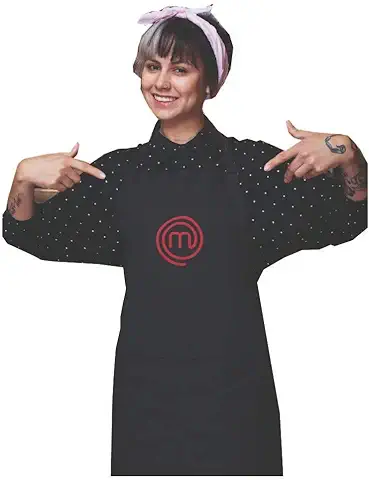 SAQUITOMAGICO Delantal Oficial Masterchef para Adultos y Niños Bordado.-Producto con Licencia Oficial.-Novedad Marzo 2021  