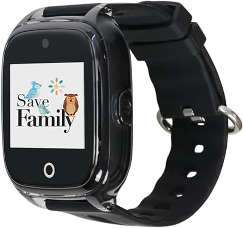 SaveFamily Superior. Reloj Inteligente Niño con Cámara. Llamadas, Botón SOS, Anti-Bullying, Chat Privado, Modo Colegio, Mensajes y Waterproof. Reloj GPS Niños. Smartwatch Niño  