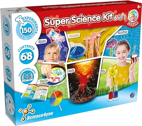 Science 4 You Super Science Kit 6 en 1 Juguete Educativo de Ciencia Stem  