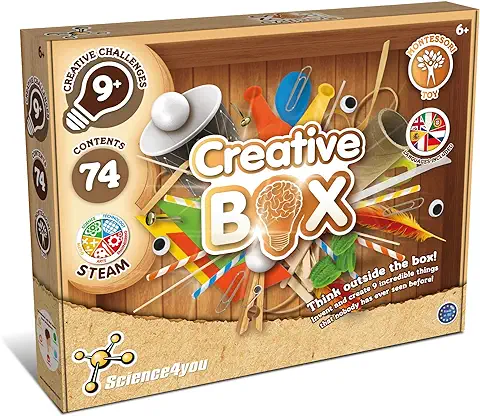 Science4you Caja Creativa - Kit de Manualidades para Niños 6 7 8 9 10+ Años | CREA Tus Juguetes y Proyectos Creativos | Juguete Educativo Montessori, Regalo Original para Niñas, Niños  