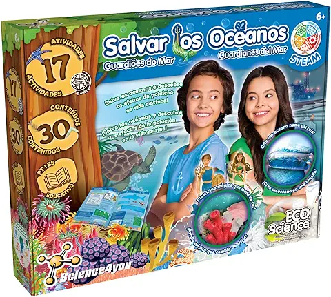 Science4you - Guardianes del Mar - Kit Manualidades con 17 Actividades Cientificas, Juegos Educativos para Niños 5 6 7 8+ Años, Regalo Original y Creativo, 80003475  