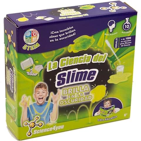 Science4you - La Ciencia del Slime - Brilla en la Oscuridad (609518)  