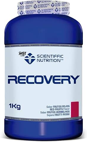 Scientiffic Nutrition - Recovery, Bebida Post Entreno para una Rápida Recuperación Muscular con Hidratos de Carbono, Hidrolizado y Proteína de Suero de Leche - 1kg, Sabor Frutas del Bosque.  