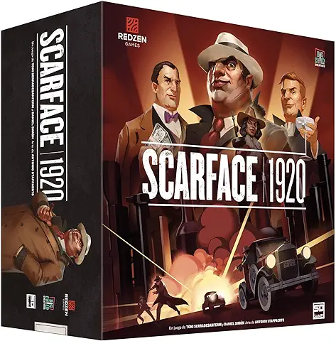 SD GAMES Scarface 1920 - Juego de Mesa de Estrategia para 1 a 4 Jugadores Recomendado a Partir de 14 Años  