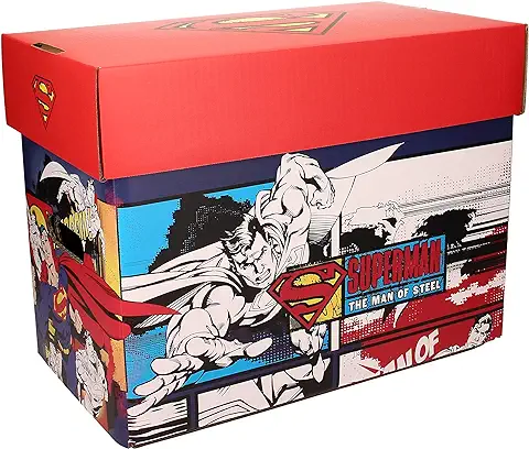 Sd Toys - Superman, Caja con Tapa para Cómics, Rojo, 22 x 30 x 41 cm  