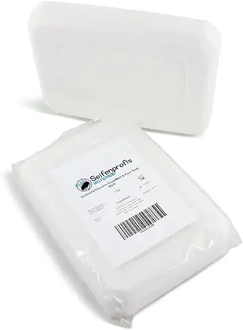 Seifenprofis Jabón Base de Glicerina, Blanco (Libre de SLS) (1kg Blanco)  