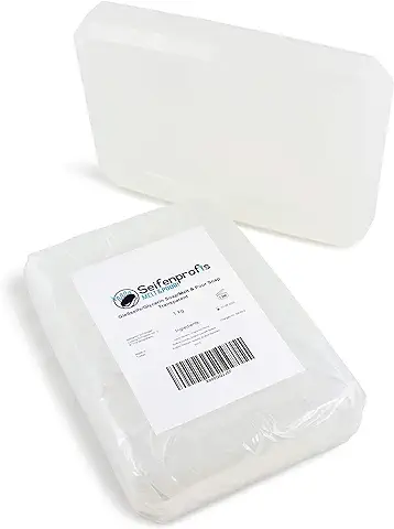 Seifenprofis Jabón Base de Glicerina, Transparente (Libre de SLS) (1kg Transparente)  