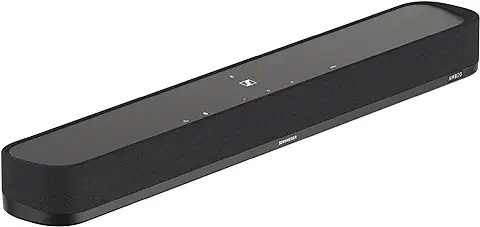 Sennheiser AMBEO Soundbar Mini - Audio 3D Envolvente para Televisión, Películas y Música - Dispositivo Compacto con Potentes Funciones Adaptables, Conectividad Múltiple y Uso Intuitivo  