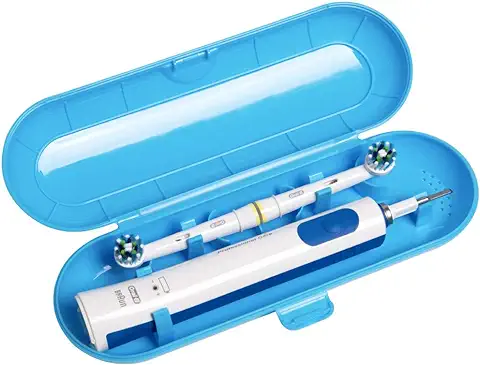 Seplouis Estuche de Viaje para Cepillo de Dientes Eléctrico Compatible con Oral B Cepillo de Dientes Eléctrico,Azul  