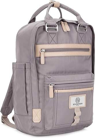 SEVENTEEN LONDON - Mochila 'Wimbledon' Moderna, Sencilla y Unisex en el Estilo de una Mochila Escandinava, Perfecta para una Computadora Portátil de Hasta un Máximo de 13"  