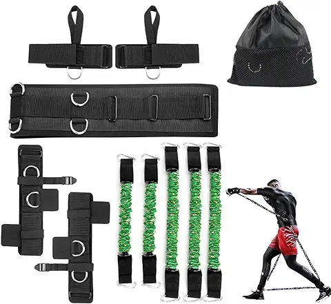 Sfeexun Juego de Bandas de Resistencia para Boxeo: Bandas de goma para Boxeo, Bandas de Fitness para Gimnasio y Hogar (150 Libras, 200 Libras, 300 Libras)  