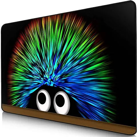 Sidorenko Alfombrilla de Ratón - Mouse Pad 280 x 200 mm - Bordes sin Bordes - Superficie Especial Que Mejora la Velocidad y la Precisión - Antideslizante - Negro  