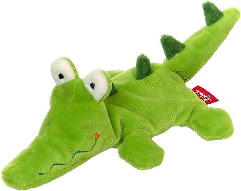 Sigikid 42591 Mini Cocodrilo Cuddly Gadgets Niñas y Niños Bebé Juguete Recomendado Desde el Nacimiento Verde  