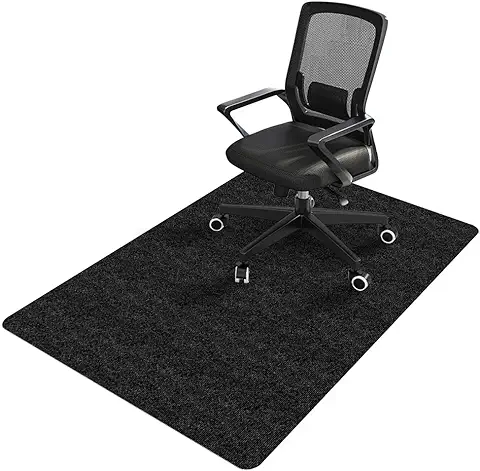 Silla de Oficina, Alfombrilla Protectora para Silla de Oficina, 90 x 120 cm, Alfombrilla Protectora para Suelos Duros, Resistente a los Arañazos, Alfombrilla para Silla de Escritorio para Laminado  