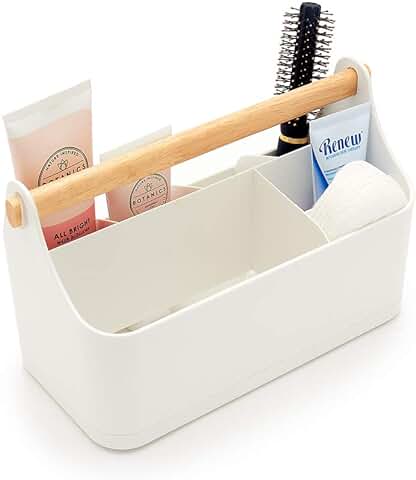 Simplywire – Organizador para el Maquillaje – Carrito para el Baño – Blanco  