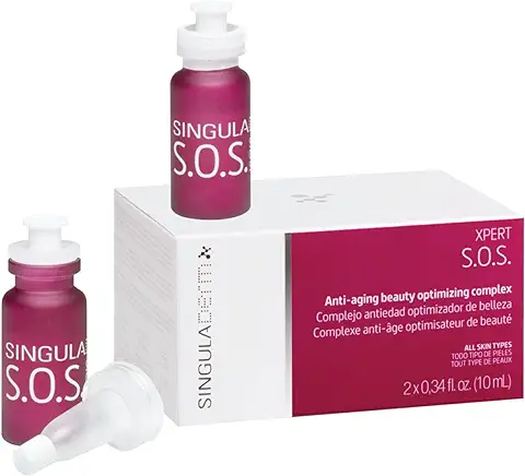 Singuladerm XPERT SOS - Sérum Facial Efecto Bótox - 2 Viales (10 ml cada uno) - Efecto Flash Lifting Inmediato - Todo Tipo de Pieles  