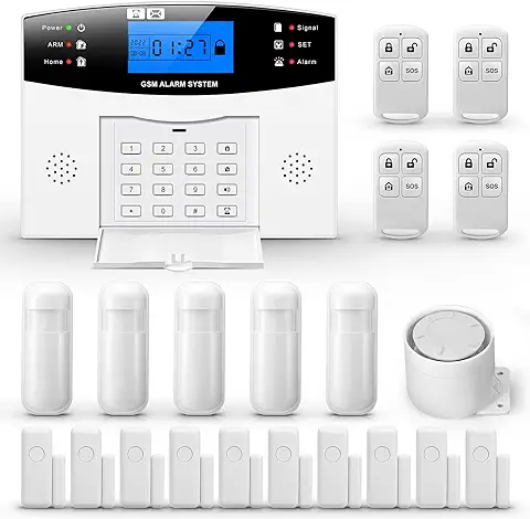 Sistema de Alarma de Seguridad 99 + 8 Zona Marcación Automática GSM SMS Inicio Seguridad Antirrobo Sistema de Alarma Inalámbrico GSM Detector Sensor  