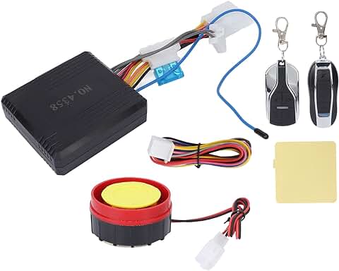 Sistema de Alarma de Seguridad Antirrobo para Motocicleta, kit de Sistema de Alarma Antirrobo Universal para Motocicleta de 12 V Control Remoto Unidireccional a Prueba de agua para moto Scooter  