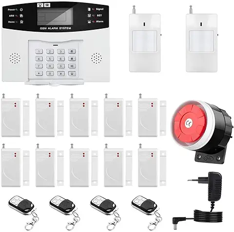 Sistema de Alarma GSM de Seguridad para el Hogar Kit Simple de Alarma Antirrobo Inalámbrico Intruso  