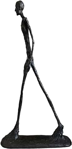 Siunwdiy Escultura de Giacometti de Bronce,Giacometti Estatua de Bronce Esculturas Abstractas Moderno Escultura de Bronce Decoración Estatua de Hombre Que Camina  