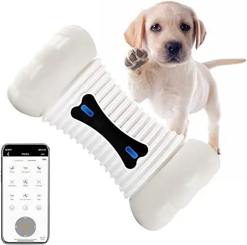 SKYMEE Fury Bone Smart Juguetes Interactivos para Mascotas para Perros, Gatos, Interiores y Exteriores, Fácil Control Manual y Automático a Través de la Aplicación  