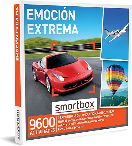 Smartbox - Caja Regalo Emoción Extrema - Idea de Regalo para Hombres - 1 Experiencia de Conducción o Aventura para 1, 2 o más Personas  