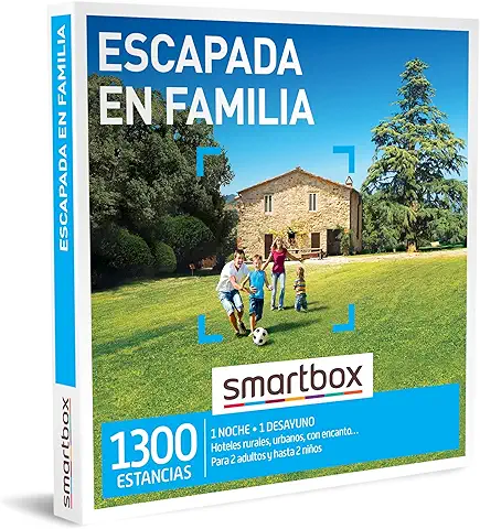 Smartbox - Caja Regalo Escapada en Familia - Idea de Regalo Familia - 1 Noche con Desayuno para 2 Adultos y Hasta 2 Niños  