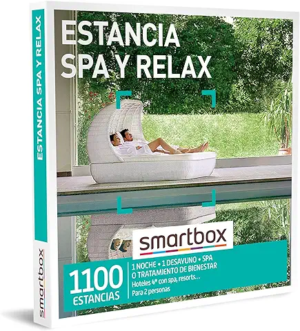 Smartbox - Caja Regalo Estancia SPA y Relax - Idea de Regalo para mi Hermana - 1 Noche con SPA o Tratamiento para 2 Personas  