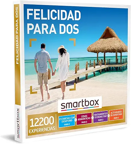 Smartbox - Caja Regalo Felicidad para Dos - Idea de Regalo - 1 Experiencia de Gastronomía, Aventura o Bienestar para 2 Personas  