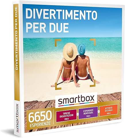 Smartbox - Cofanetto Regalo Divertimento per Due - Idea Regalo per la Coppia - Una Degustazione o Pausa Relax o Attività di Svago per 2, Taglia Unica  