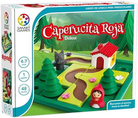 SmartGames- Caperucita Roja, Juegos De Mesa Para Niños, Juegos Educativos Para Niños 4 Años O Más, Puzzle 4 Años, Rompecabezas Niños, Juego De Habilidad  