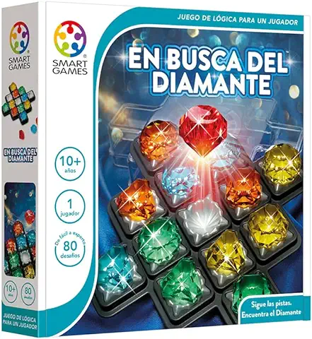 Smartgames - En Busca Del Diamante | Juegos De Mesa Niños 10 Años O Más | Rompecabezas Niños | Regalo Niño 10 Años O Más | Juegos Para Niños | Juegos Infantiles  