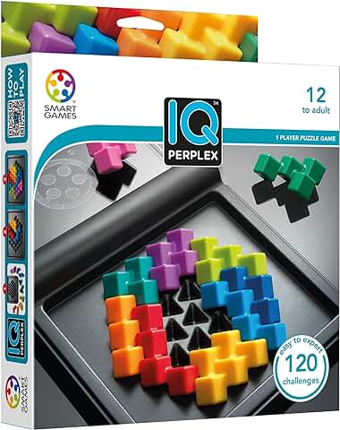 SmartGames IQ Perplex - Juegos De Mesa Adulto 12 Años O Más | Rompecabezas Adultos Y Rompecabezas Niños | Juegos De Viaje | Juegos De Mesa Adultos Divertidos  