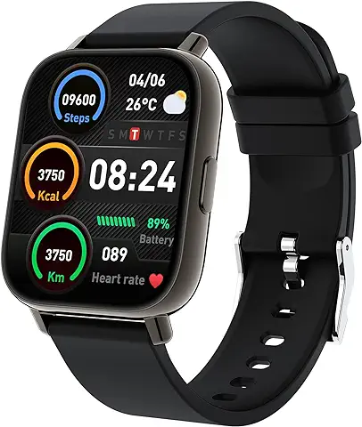 Smartwatch, 1.69” Reloj Inteligente Hombre Mujer con Pulsómetro, Calorías, Monitor de Sueño, Podómetro Pulsera Actividad Inteligente 24 Modos Deporte, Impermeable Reloj Deportivo para Android iOS  