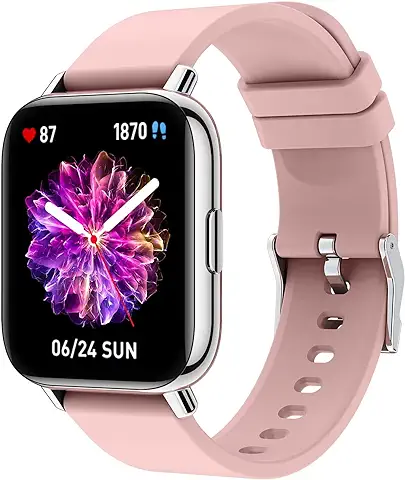 Smartwatch Hombre Mujer, 1.69”Reloj Inteligente Impermeable IP68 Reloj Deportivo con 24 Modos Deporte Pulsera Actividad, Pulsómetro Monitor de Sueño Podómetro Caloría Reloj Deportivo para Android iOS  