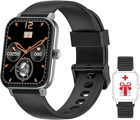 Smartwatch, Reloj Inteligente Hombre Mujer, Oxímetro Termometro, Caloría Podómetro, Reloj Deportivo Pulsometro, Pantalla Grande 1,69 Pulgada, Smartwatches Fashion para Mujer Hombre (Versión Mejorada)  