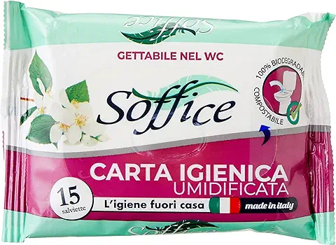 Soffice Papel higiénico humidificado 1 paquete x 15 toallitas – 100 g