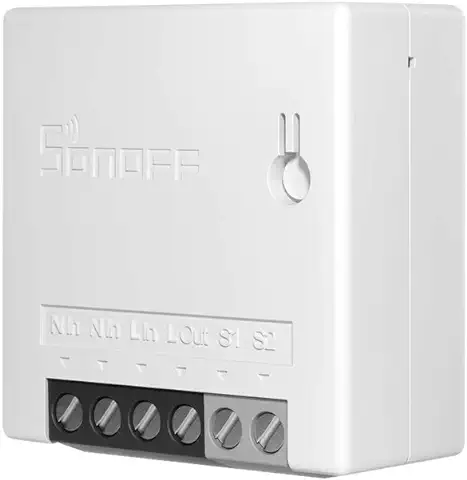 SONOFF Mini R2 10A Interruptor de luz Inalámbrico Inteligente WiFi, Módulo Universal DIY Automatizar el Hogar Inteligente, Funciona con Amazon Alexa, no Requiere Controlador HUB (Actualización MINI)  