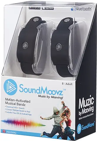 Soundmoovz 41238 Set De 2 Pulseras Muzic Para Crear Y Componer Sonidos Y Música, Negro  