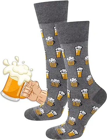 Soxo Cerveza Calcetines Hombre Divertidos Algodon Invierno Regalo Colores Socks Con Dibujos 40-45  