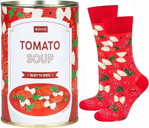 Soxo Sopa Calcetines Mujer Divertidos Regalos Para Hombre Originales Regalo Colores 2 Tamaños  