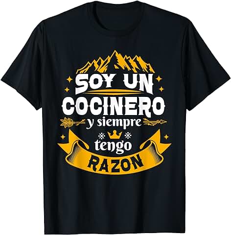 Soy Un Cocinero Siempre Razon Divertido Para Hombre Camiseta  