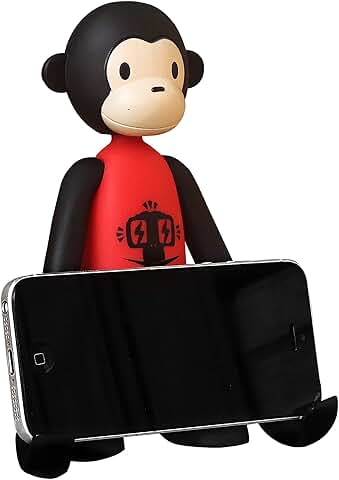 Soyizom Soporte para Teléfono con Diseño de Mono de Animal Divertido para Todos los Teléfonos Mini IPad, Rotación Libre de 360 Grados, Teléfono  